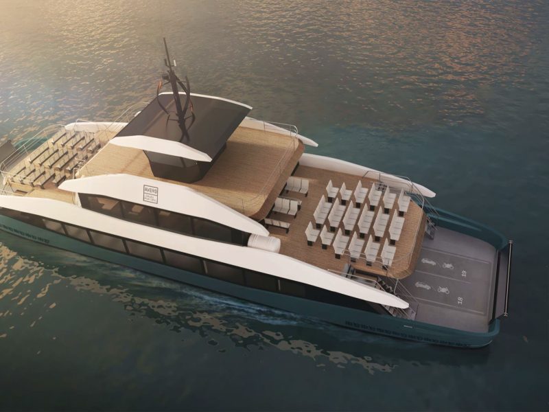 Image of futuristic car ferry